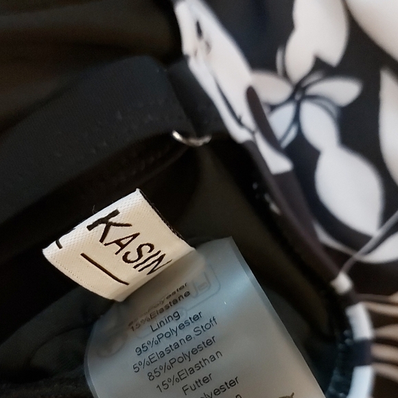 Black and White Tankini Top - Picture 5 of 7